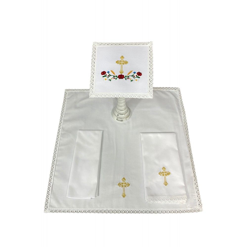 Bielizna kielichowa haftowana - motyw kwiatowy - Zestawy - Nowość