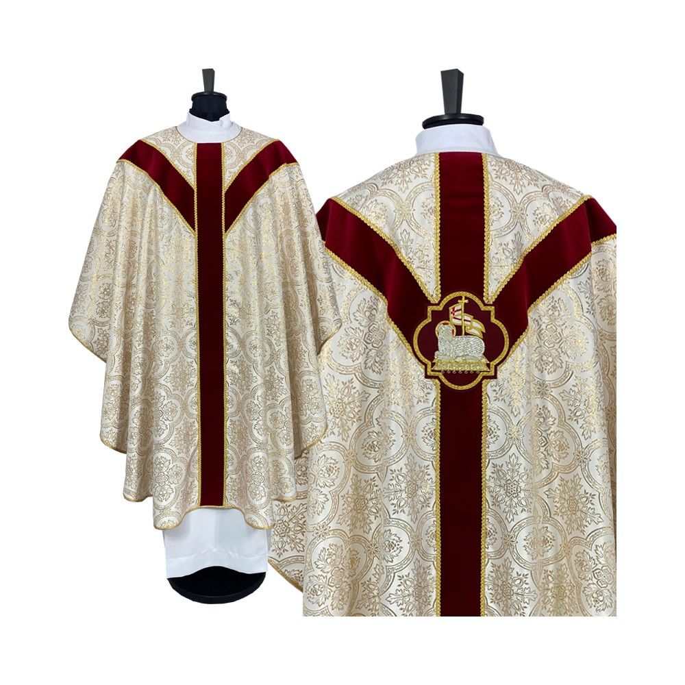 Ornat wielkanocny haftowany - aplikacja Baranka Bożego - ORNATY WIELKANOCNE - Nowość