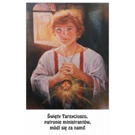 Obrazek z modlitwą ministranta - Święty Tarsycjusz - KOMŻE MINISTRANCKIE