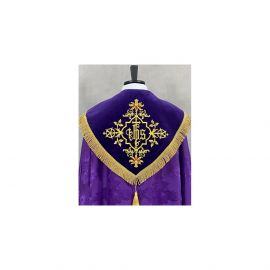 Kapa haftowana fioletowa (90) - KAPY LITURGICZNE - zdjęcie 4 - Kapa haftowana fioletowa (90)
