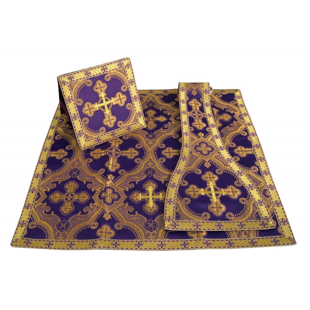 Ornat rzymski - tkanina jedwabna (23) - Ornaty rzymskie - zdjęcie 2 - Ornat rzymski - tkanina jedwabna (23)