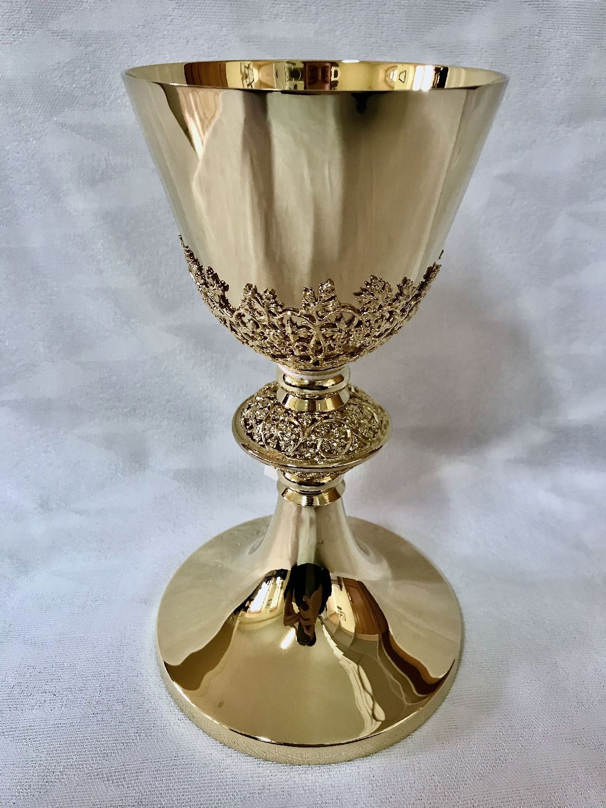 Kielich mszalny, azur złoty - 21 cm (8D) - KIELICHY MSZALNE - Nowość