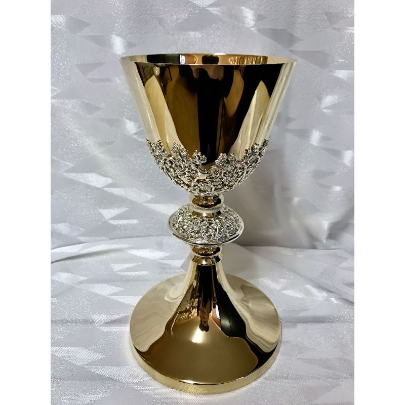Kielich mszalny, ażur srebrny - 21 cm (9D) - KIELICHY MSZALNE - Kielich mszalny, ażur srebrny - 21 cm (9D)
