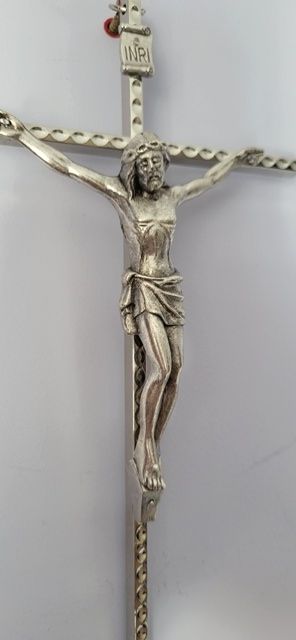 Krzyż wiszący na scanię, duży -13x25 cm - KRZYŻE, KRZYŻYKI - zdjęcie 2 - Krzyż wiszący na scanię, duży -13x25 cm