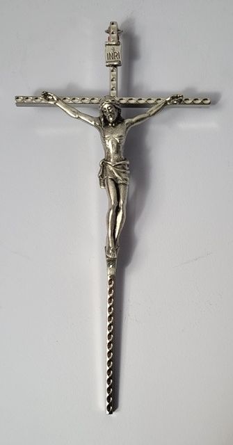 Krzyż wiszący na scanię, duży -13x25 cm - KRZYŻE, KRZYŻYKI - zdjęcie 3 - Krzyż wiszący na scanię, duży -13x25 cm