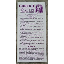 Gorzkie żale -folder składany na trzy części - KSIĄŻKI, ROZWAŻANIA -  DROGA KRZYŻOWA