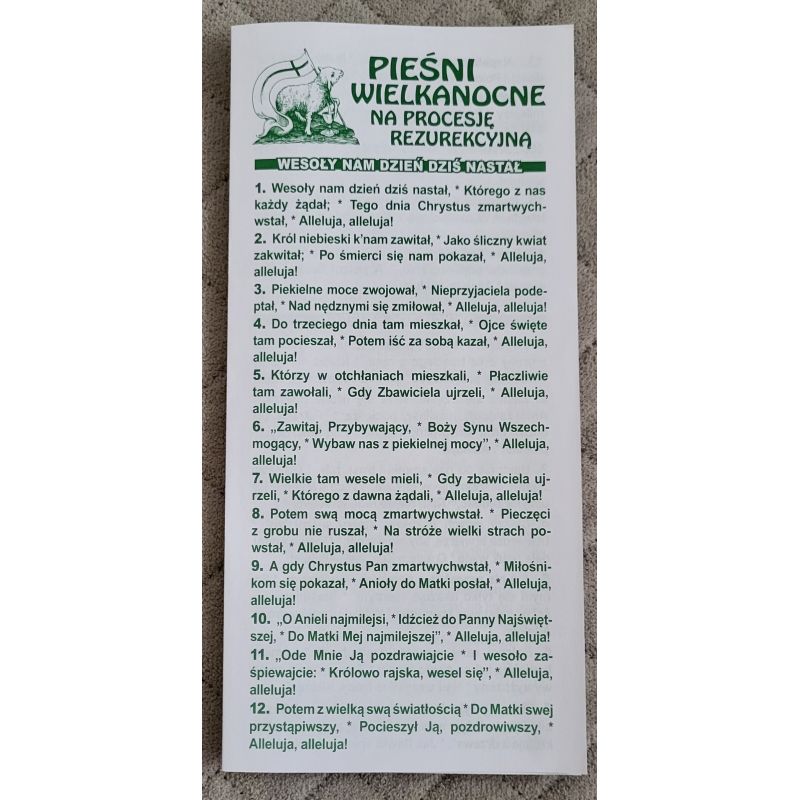 Pieśni Wielkanocne na procesję rezurekcyjną - KSIĄŻKI, ROZWAŻANIA -  DROGA KRZYŻOWA - Pieśni Wielkanocne na procesję rezurekcyjną