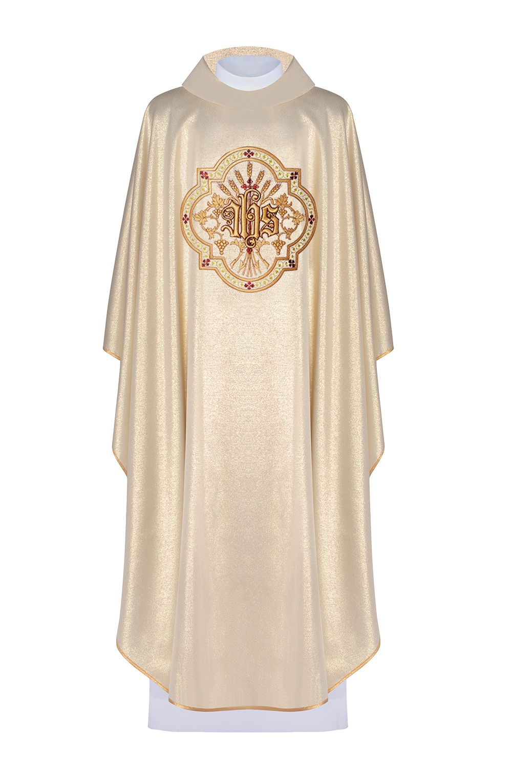 Ornat haftowany IHS i PAX - złoty (H28) - Ornaty złote/srebrne - Nowość