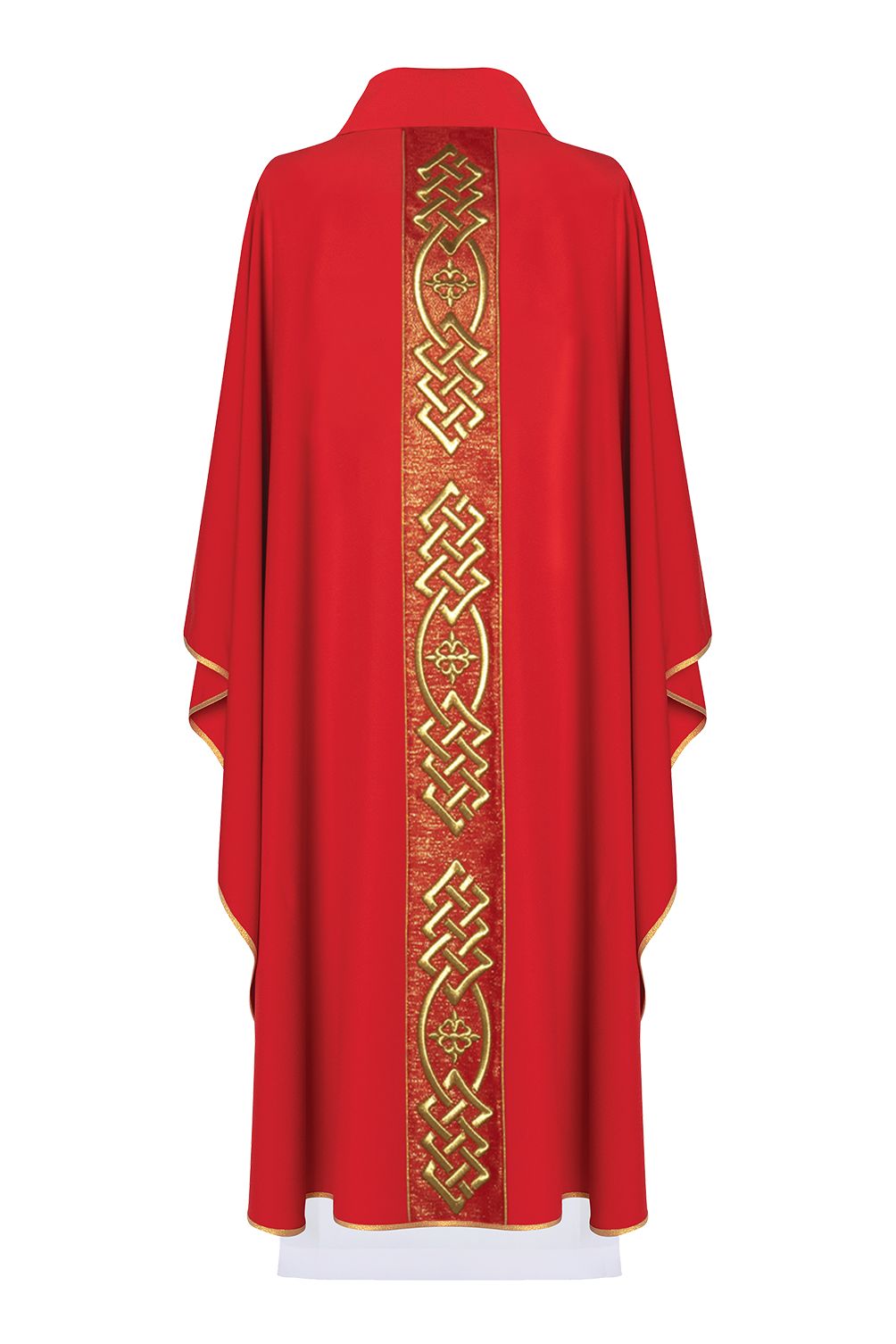 Ornat bogato haftowany - czerwony (H156) - Ornaty czerwone - zdjęcie 2 - Ornat bogato haftowany - czerwony (H156)