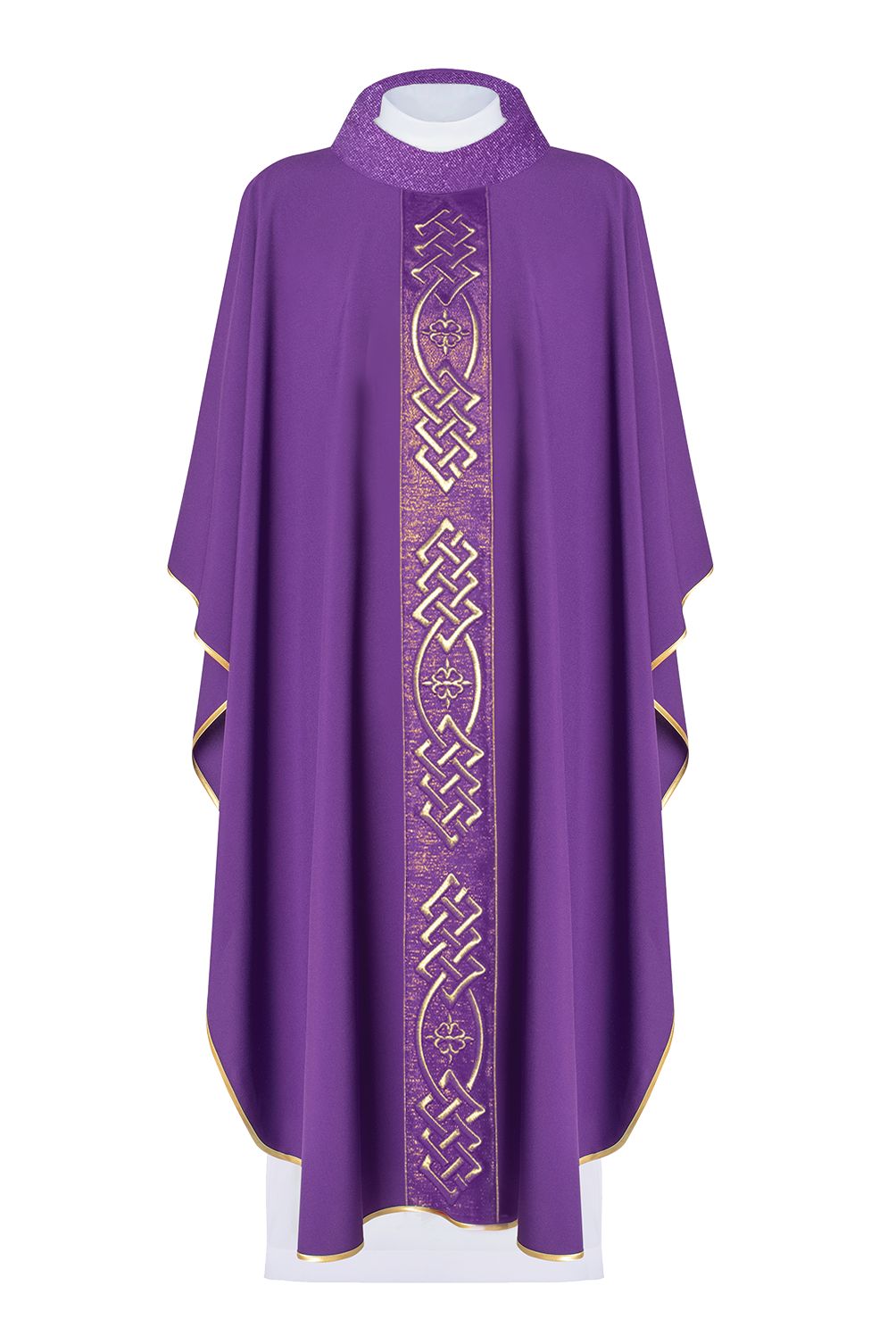 Ornat bogato haftowany - fioletowy (H157) - Ornaty fioletowe - Nowość