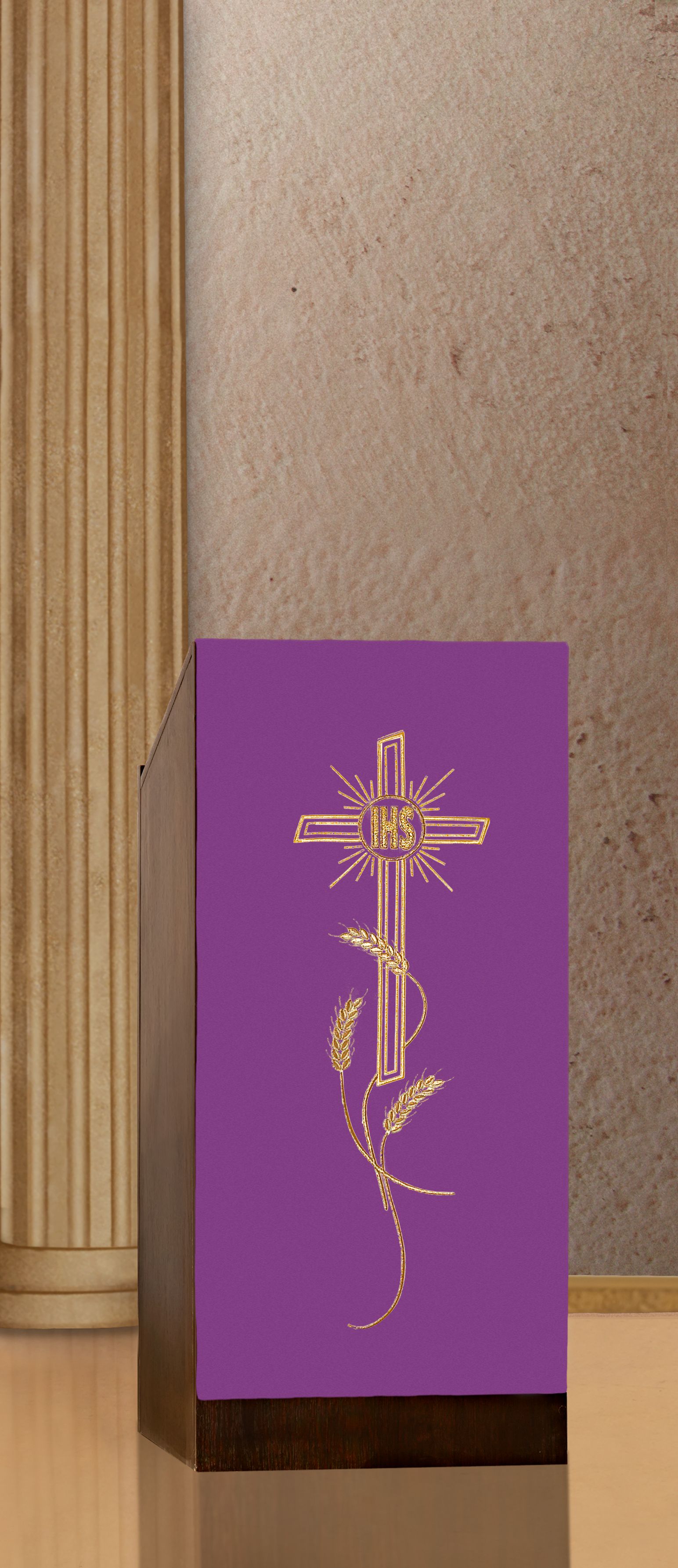 Lektorium/welon na ambonę (H2) - LEKTORIA - zdjęcie 3 - Lektorium haftowane (2)