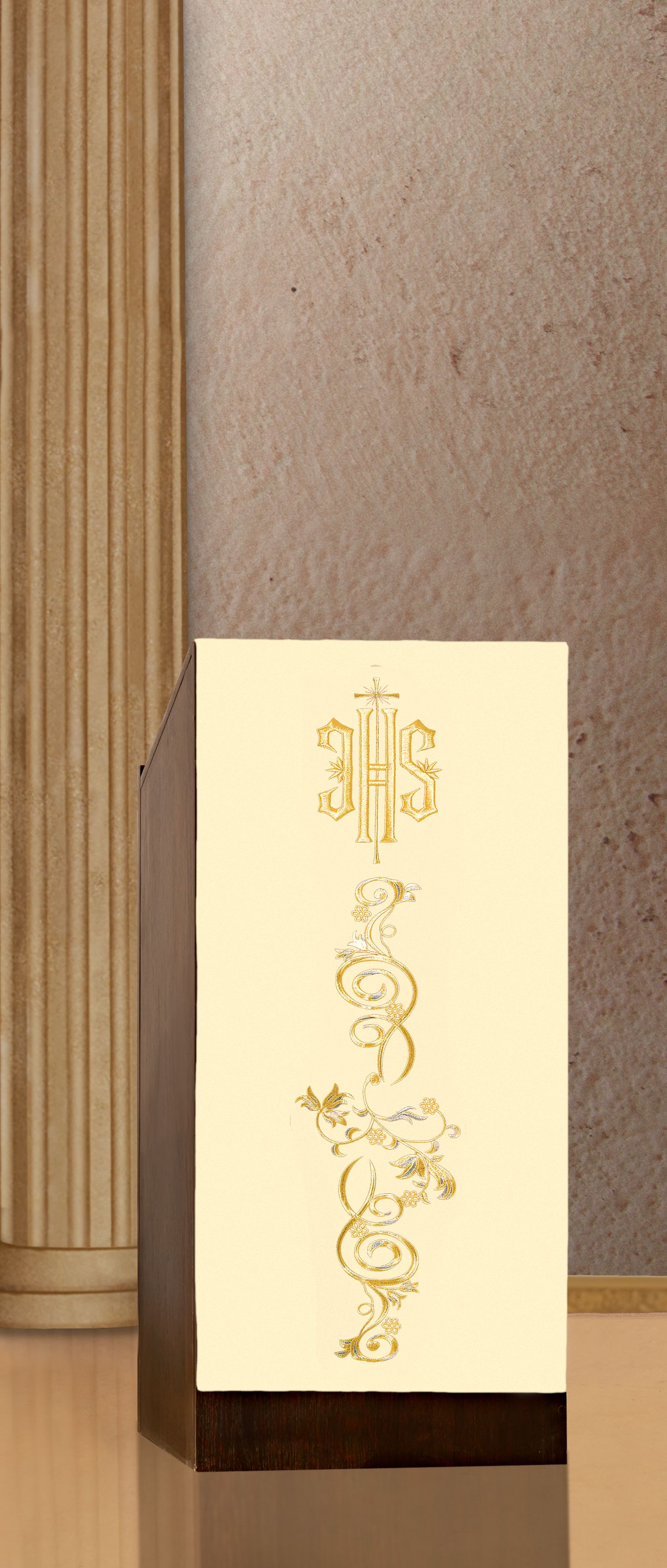 Lektorium z haftem IHS (H18) - LEKTORIUM - zdjęcie 2 - Lektorium z haftem IHS (H18)