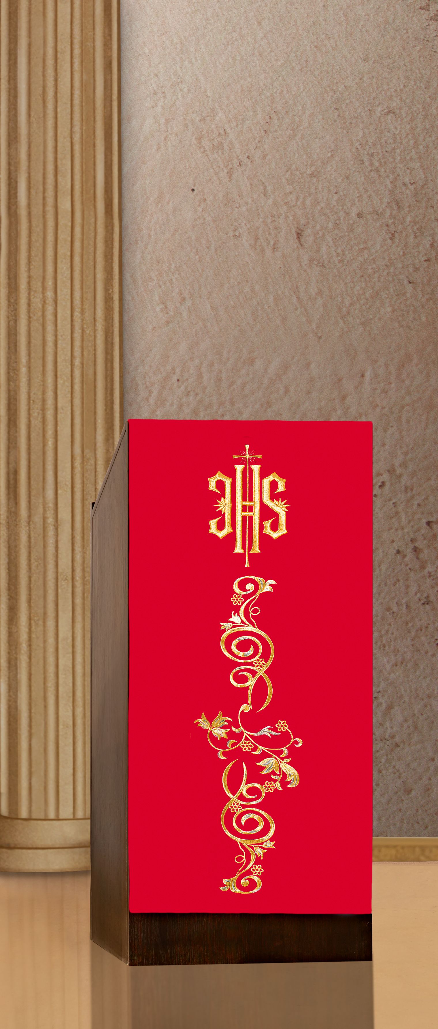 Lektorium z haftem IHS (H18) - LEKTORIUM - zdjęcie 4 - Lektorium z haftem IHS (H18)