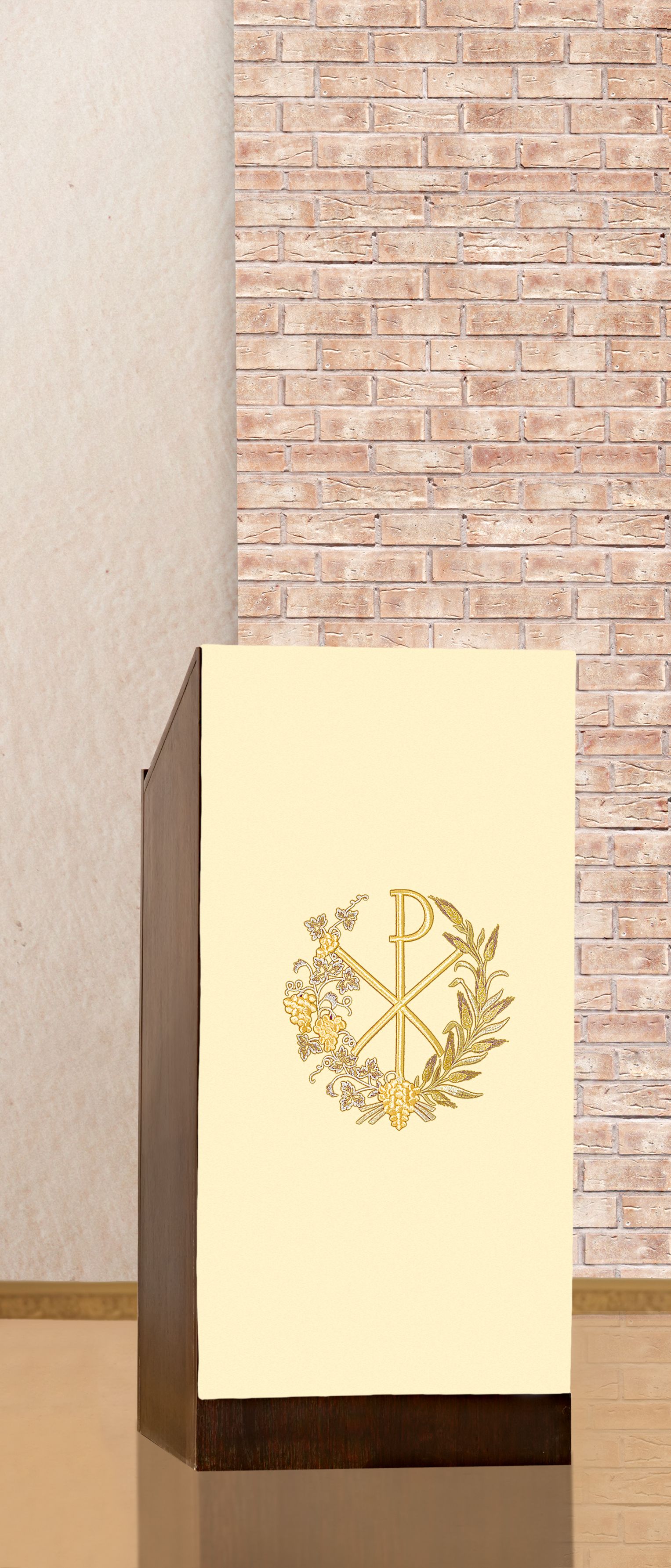 Lektorium/welon haftowany na ambonę (H12) - LEKTORIA - zdjęcie 2 - Lektorium/welon haftowany na ambonę (H12)