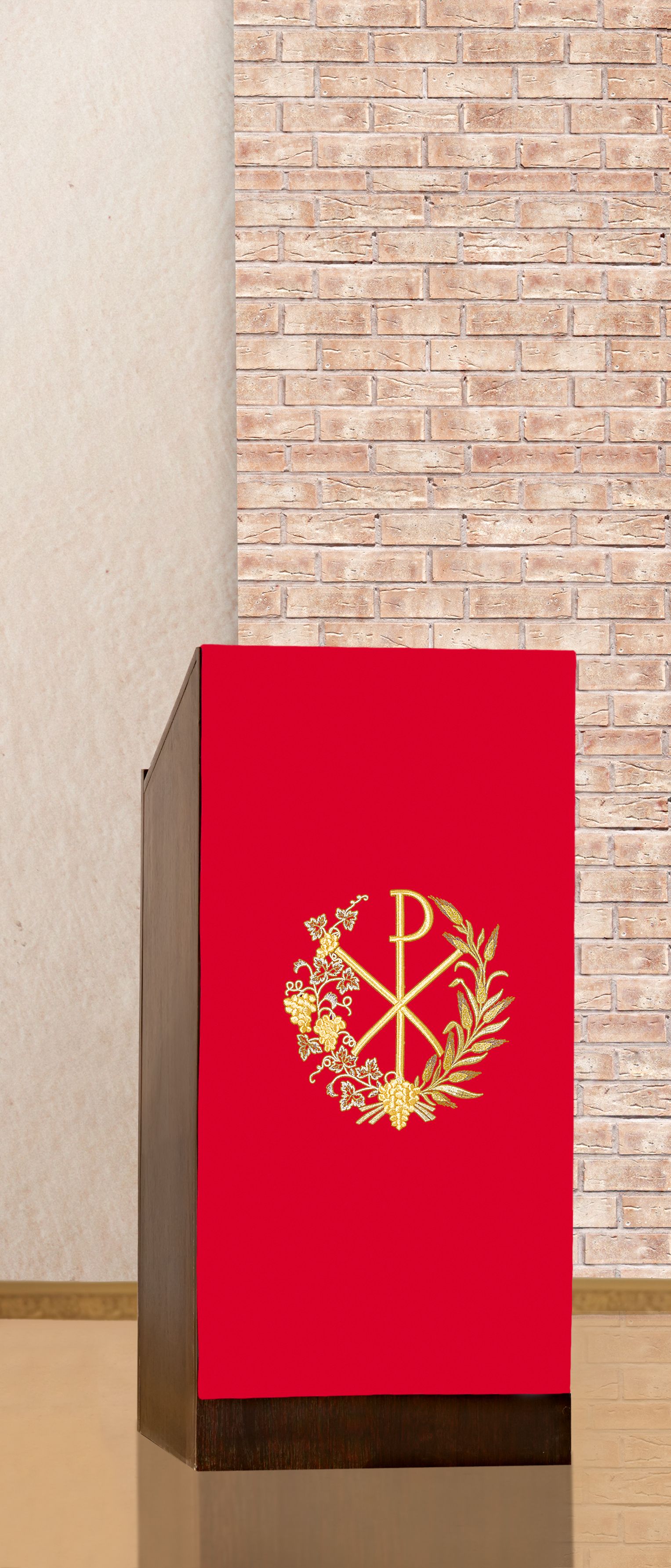 Lektorium/welon haftowany na ambonę (H12) - LEKTORIA - zdjęcie 4 - Lektorium/welon haftowany na ambonę (H12)