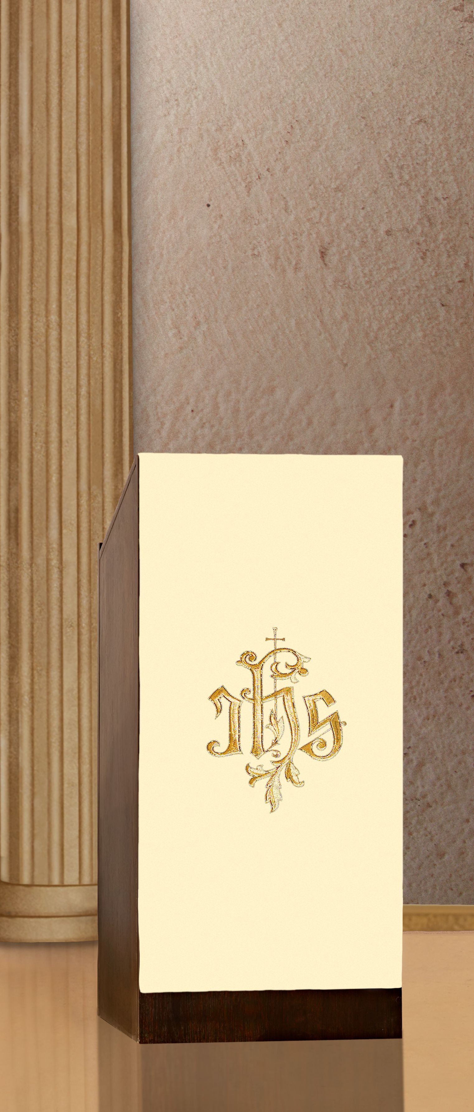 Lektorium/welon haftowany na ambonę IHS (H13) - LEKTORIA - zdjęcie 2 - Lektorium/welon haftowany na ambonę IHS (H13)