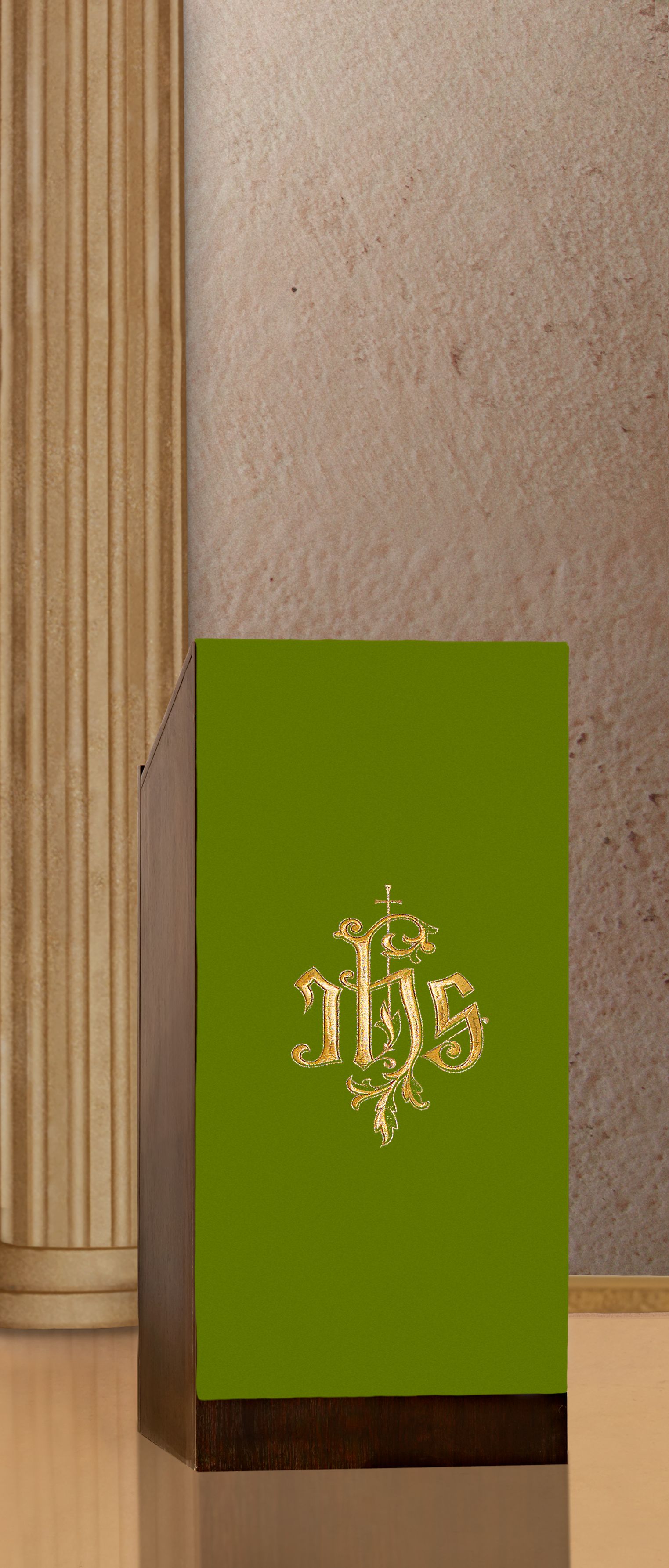Lektorium/welon haftowany na ambonę IHS (H13) - LEKTORIA - zdjęcie 5 - Lektorium/welon haftowany na ambonę IHS (H13)