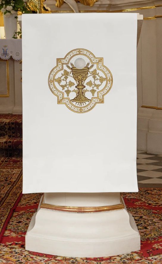 Lektorium haftowane na ambonę, motyw kielicha (H33) - LEKTORIA - Nowość