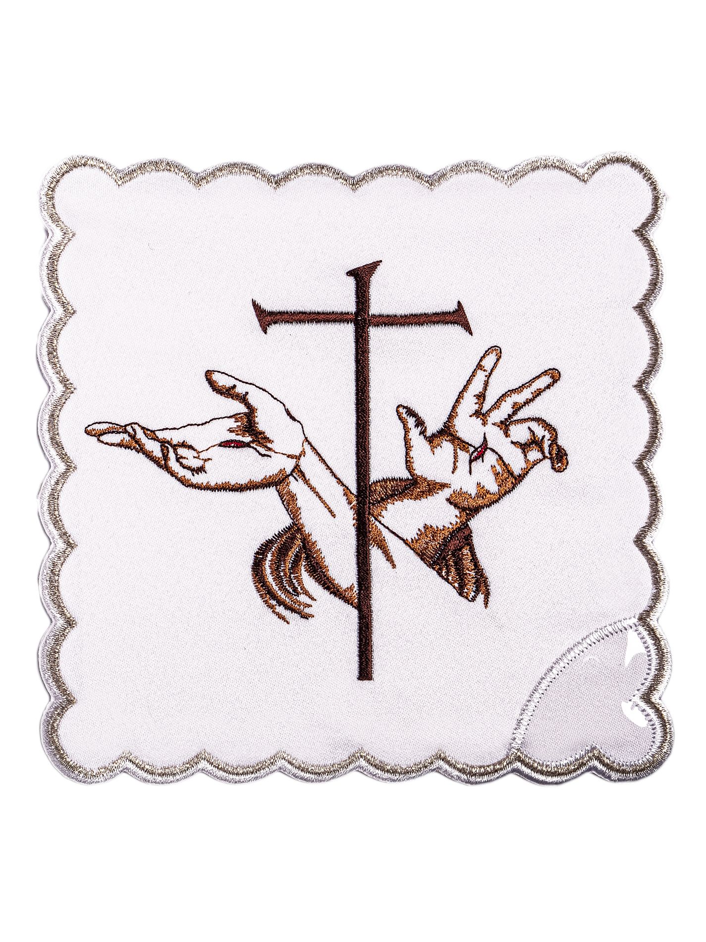 Bielizna kielichowa haftowana dłonie (23H) - bawełna poliester - zdjęcie 2 - Bielizna kielichowa haftowana dłonie (23H)