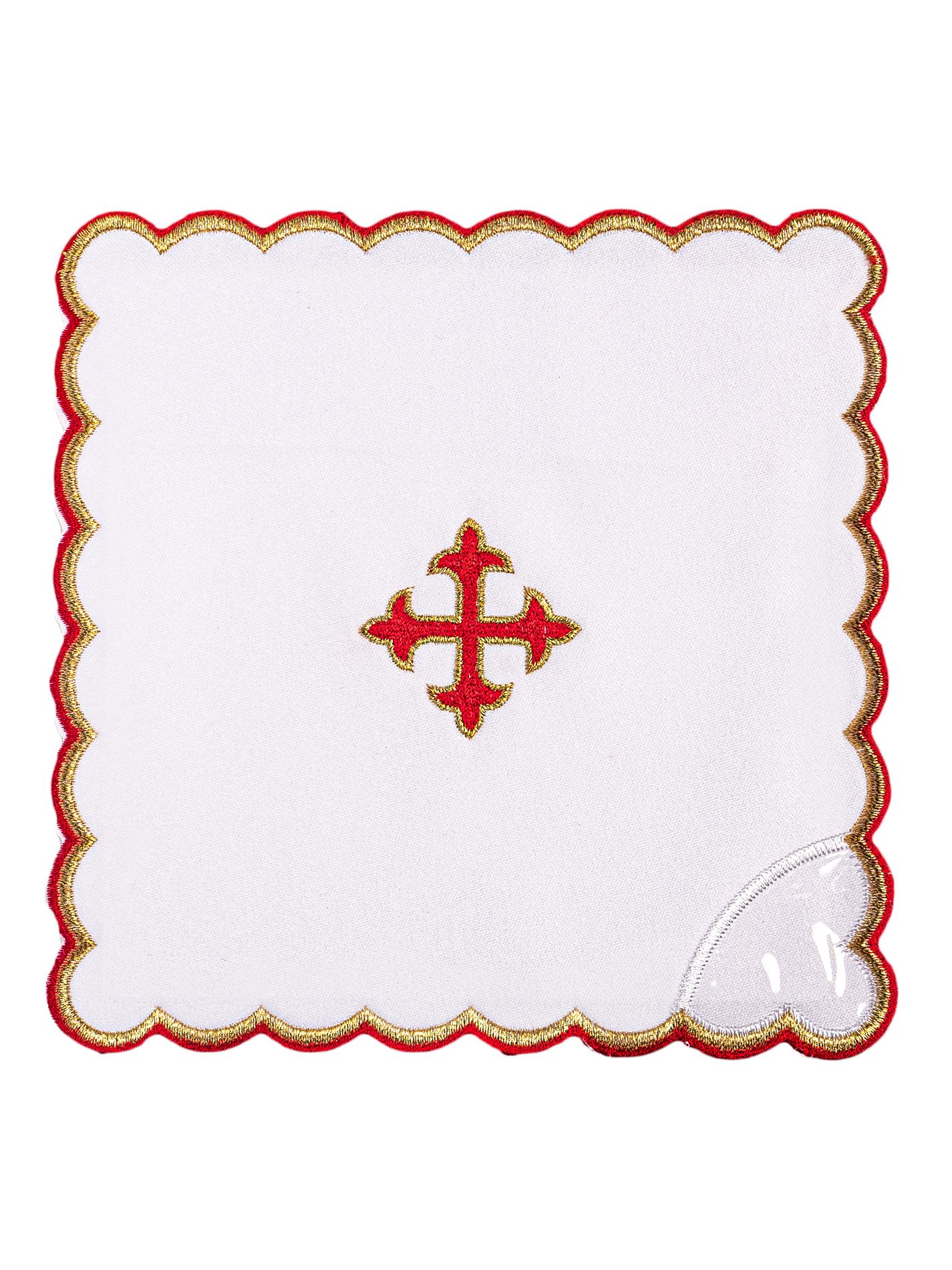 Bielizna kielichowa haftowana - krzyż (36H) - bawełna poliester - zdjęcie 2 - Bielizna kielichowa haftowana - krzyż (36H)