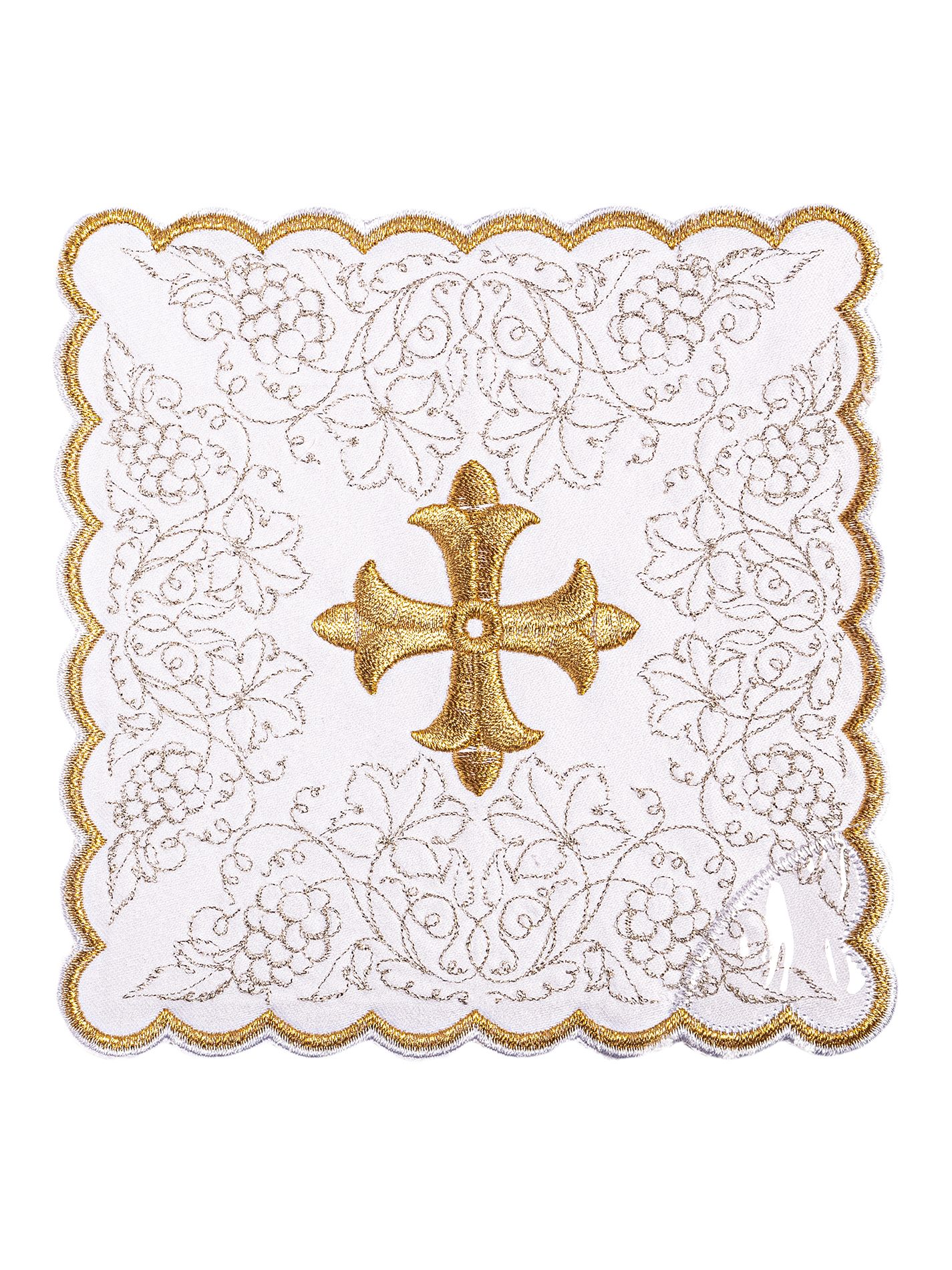 Bielizna kielichowa haftowana krzyż (41H) - bawełna poliester - zdjęcie 2 - Bielizna kielichowa haftowana krzyż (41H)