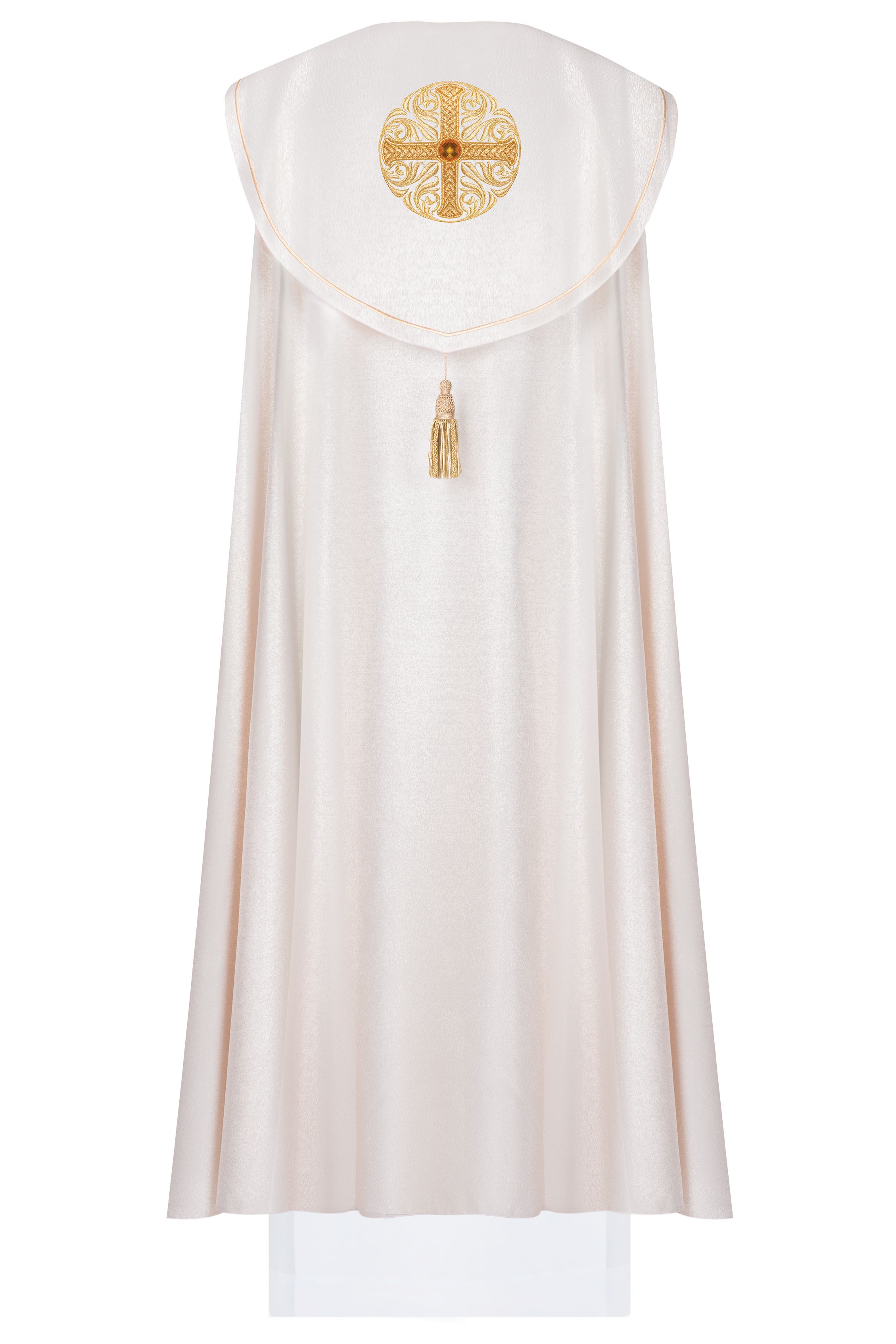 Kapa haftowana, bogato haftowana - ecru (3H) - KAPY LITURGICZNE - zdjęcie 2 - Kapa haftowana, bogato haftowana - ecru (3H)