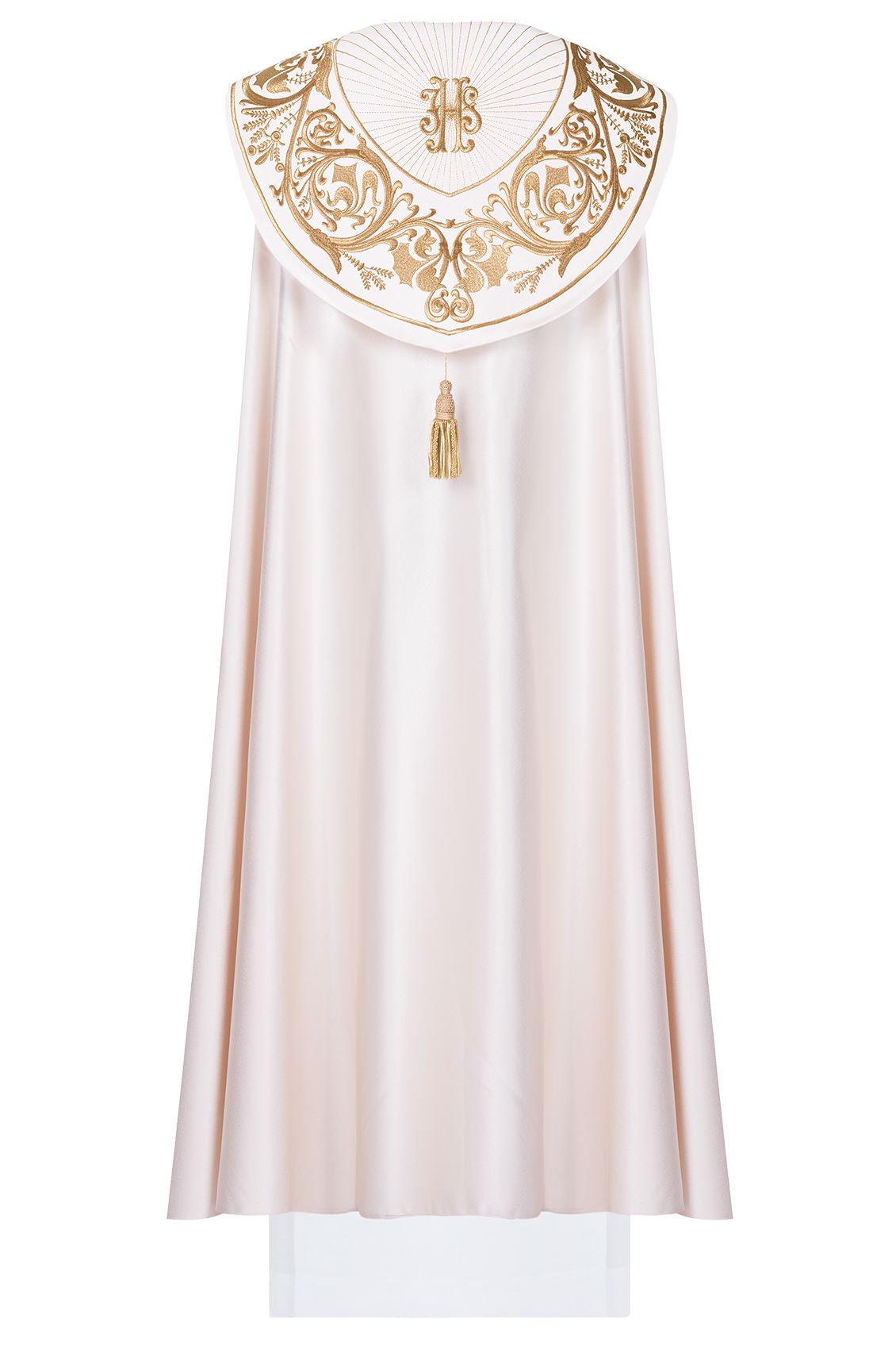 Kapa haftowana, IHS - ecru (11H) - KAPY LITURGICZNE - zdjęcie 2 - Kapa haftowana, IHS - ecru (11H)