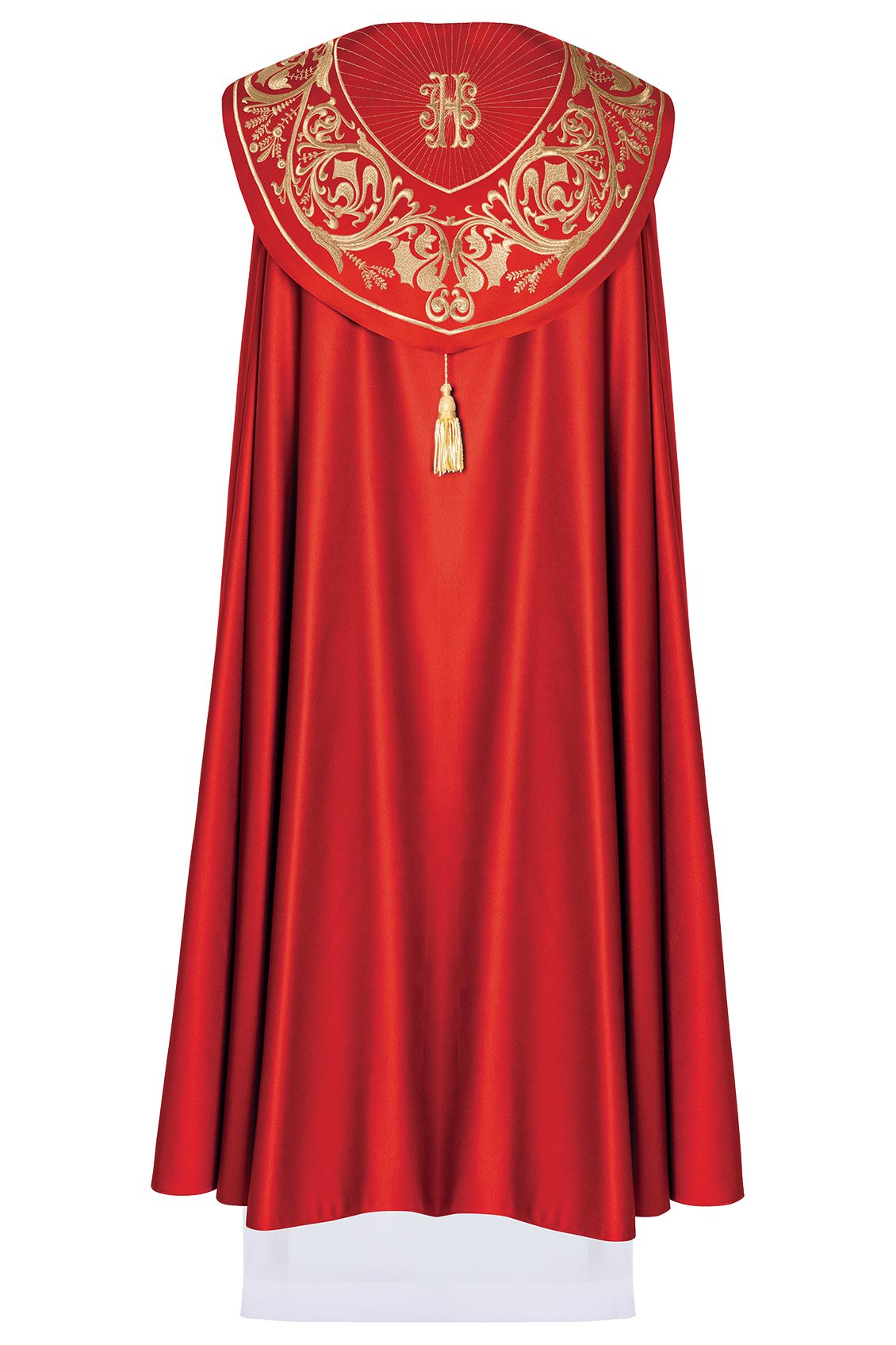 Kapa haftowana, IHS - czerwona (13H) - KAPY LITURGICZNE - zdjęcie 2 - Kapa haftowana, IHS - czerwona (13H)