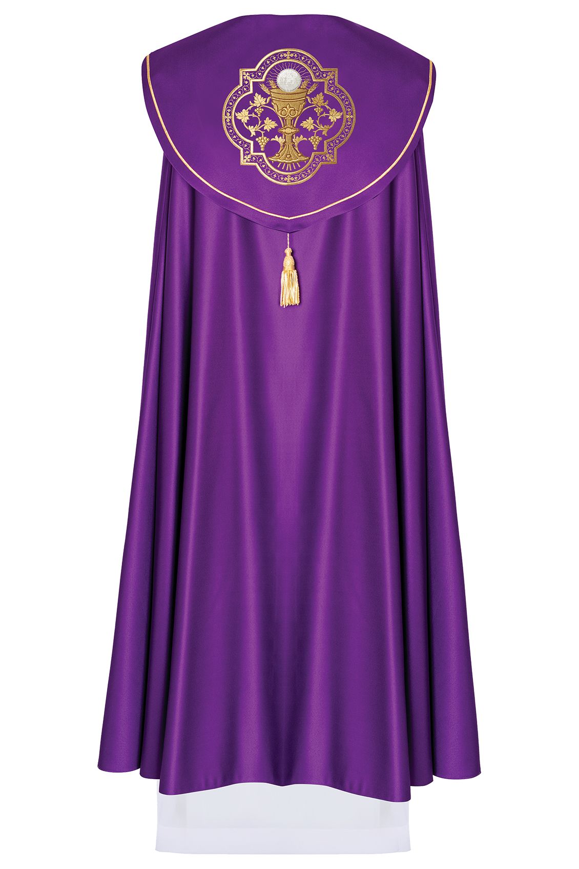 Kapa bogato haftowana, kielich - fioletowa (17H) - KAPY LITURGICZNE - zdjęcie 2 - Kapa bogato haftowana, kielich - fioletowa (17H)