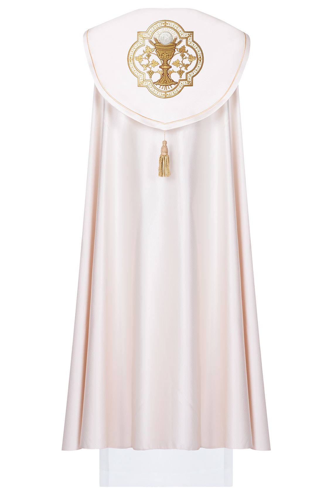 Kapa bogato haftowana, kielich - ecru (18H) - KAPY LITURGICZNE - zdjęcie 2 - Kapa bogato haftowana, kielich - ecru (18H)