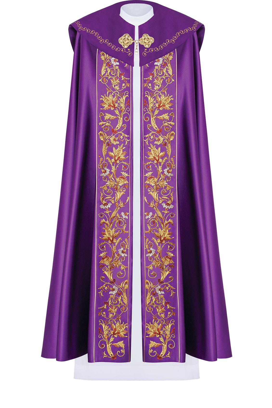 Kapa bogato haftowana, PAX - fioletowa (20H) - KAPY LITURGICZNE - Nowość