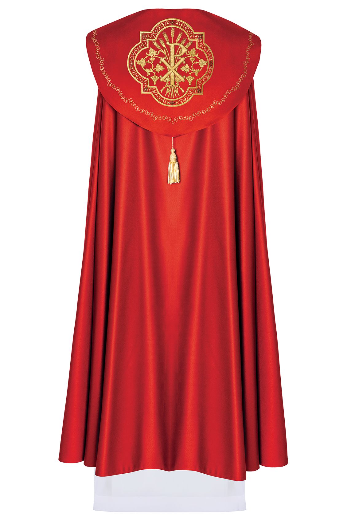 Kapa bogato haftowana, PAX - czerwona (21H) - KAPY LITURGICZNE - zdjęcie 2 - Kapa bogato haftowana, PAX - czerwona (21H)