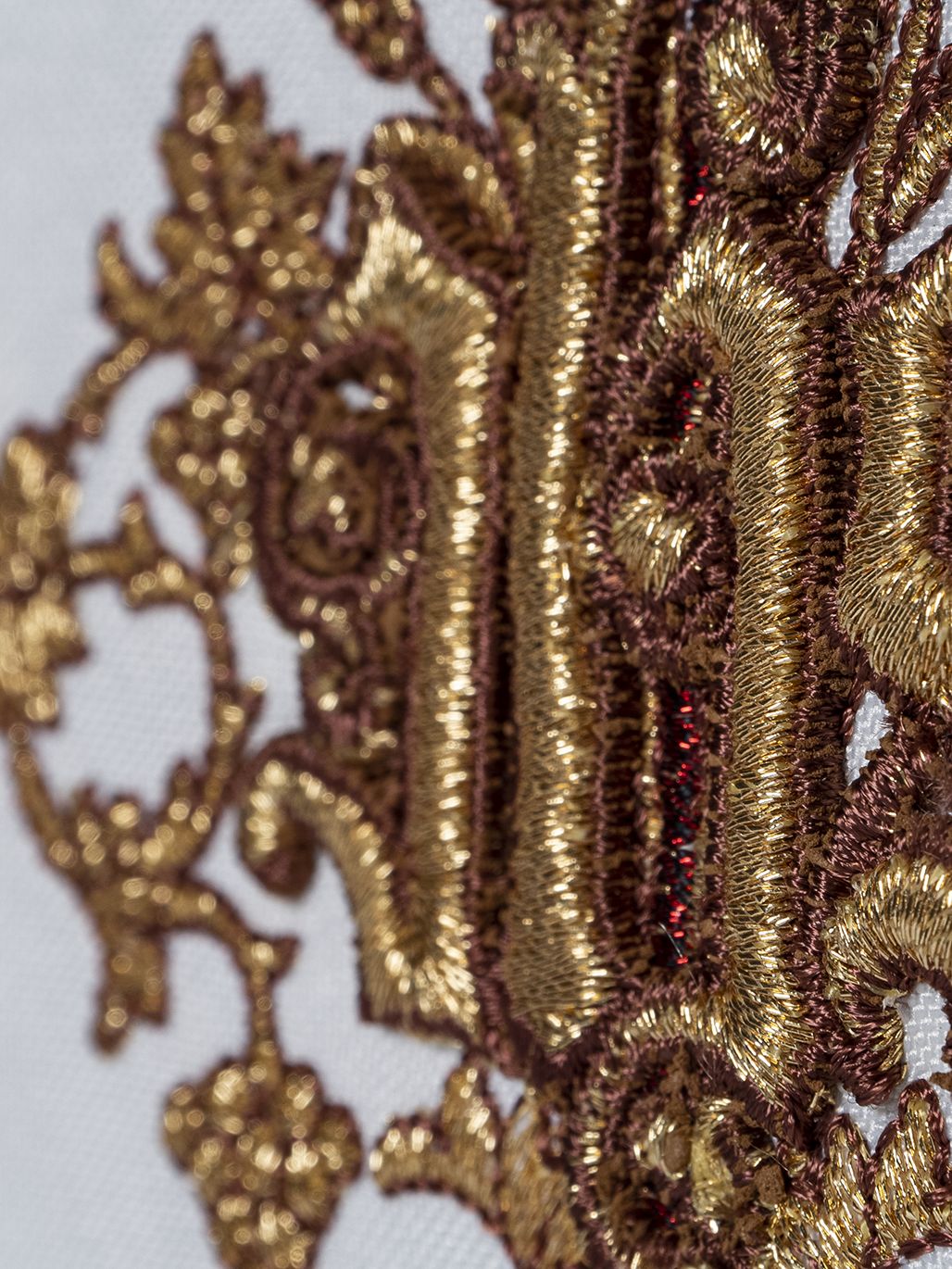 Welon na kielich haftowany - IHS (12) - Welon na monstrancje, kielich - zdjęcie 2 - Welon na kielich haftowany - IHS (12)