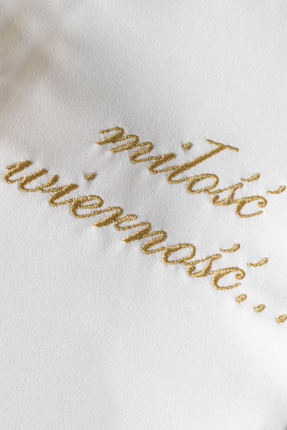 Stuła haftowana ślubna, ecru (20H) - Z POSTACIAMI - zdjęcie 2 - Stuła haftowana ślubna, ecru (20H)