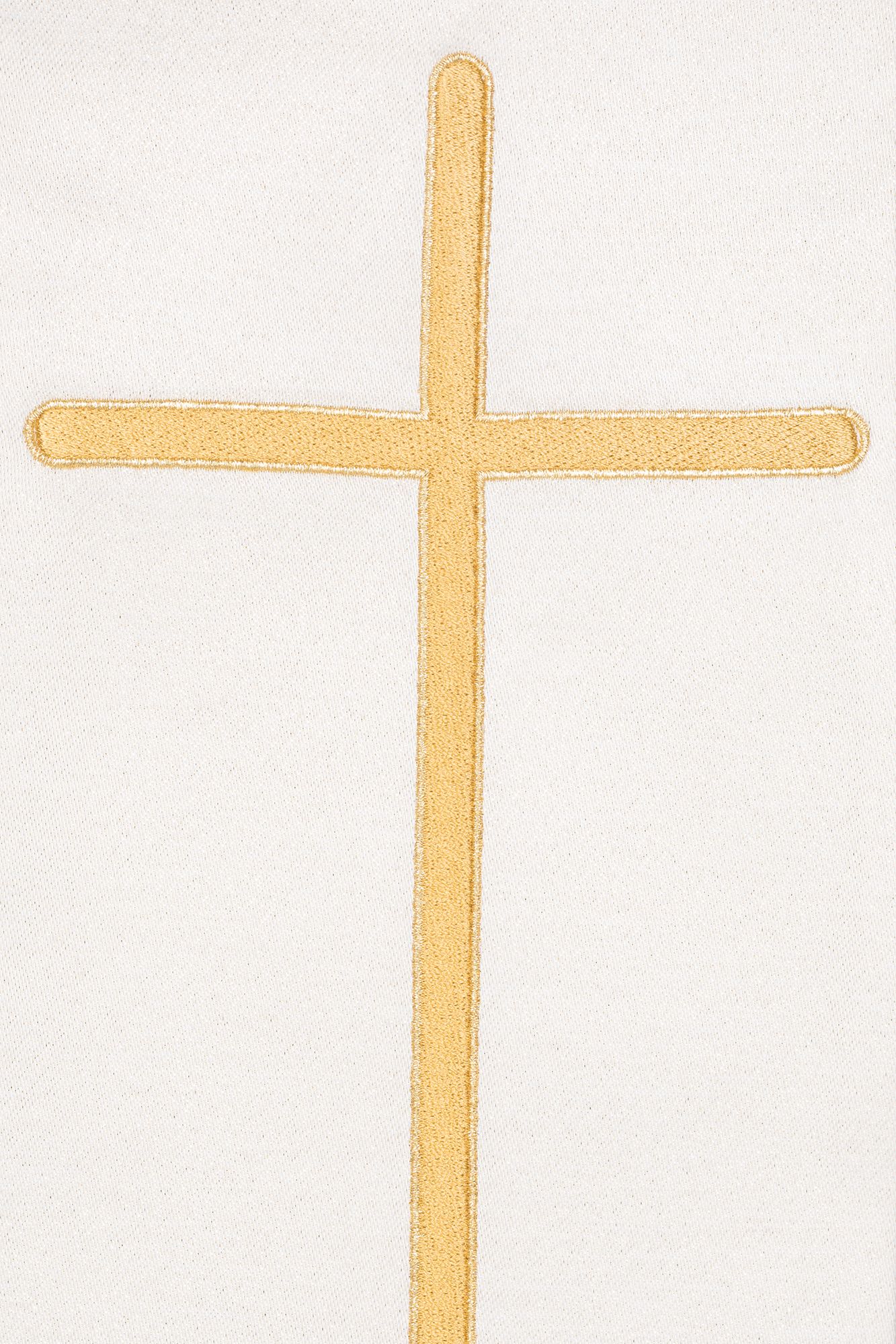 Stuła haftowana ślubna, ecru (21H) - Z POSTACIAMI - zdjęcie 2 - Stuła haftowana ślubna, ecru (21H)