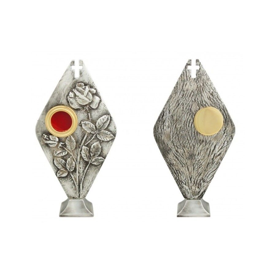 Relikwiarz mosiężny, srebro patynowane 23,5 cm - dedykowany św. Ricie (15S) - RELIKWIARZE - Nowość