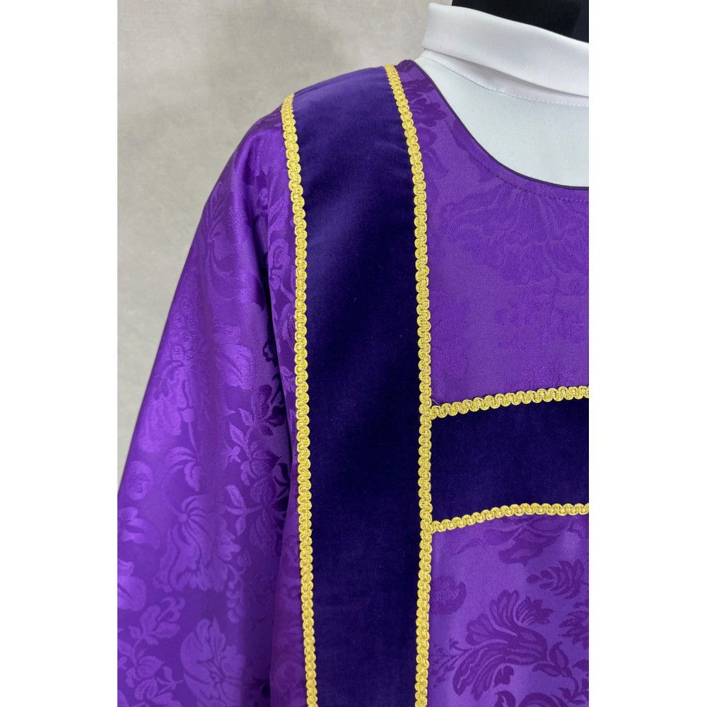 Dalmatyka semi-gotycka tkanina żakardowa (2K) - DALMATYKI - zdjęcie 2 - Dalmatyka semi-gotycka tkanina żakardowa (2K)