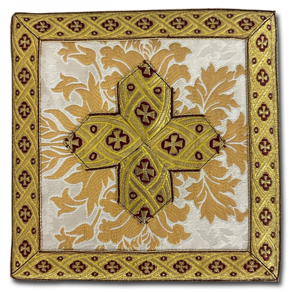 Palka haftowana - brokat tkany (1K) - kolor złoty - Nowość