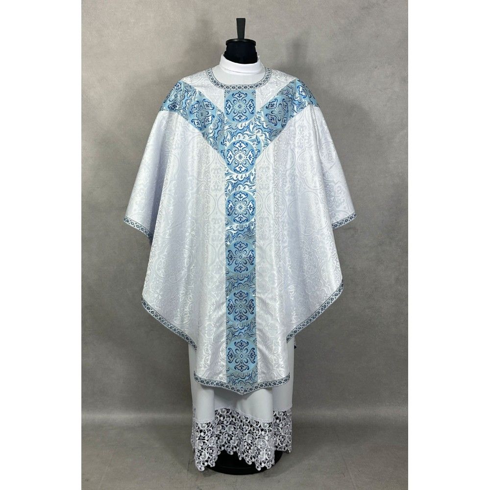 Ornat semi-gotycki maryjny ze stułą kapłańską (3K) - Ornaty Semi Gotyckie - zdjęcie 2 - Ornat semi-gotycki maryjny ze stułą kapłańską (3K)