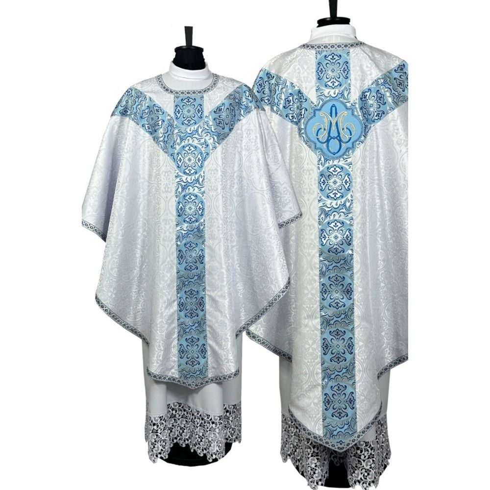 Ornat semi-gotycki maryjny ze stułą kapłańską (3K) - Ornaty Semi Gotyckie - Nowość