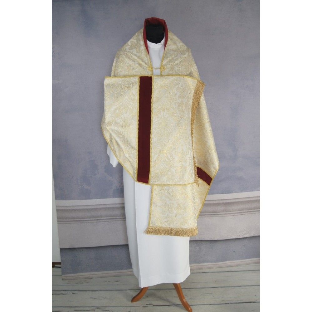 Welon liturgiczny PX brokat jasnozłoty - WELONY - zdjęcie 3 - Welon liturgiczny PX brokat jasnozłoty