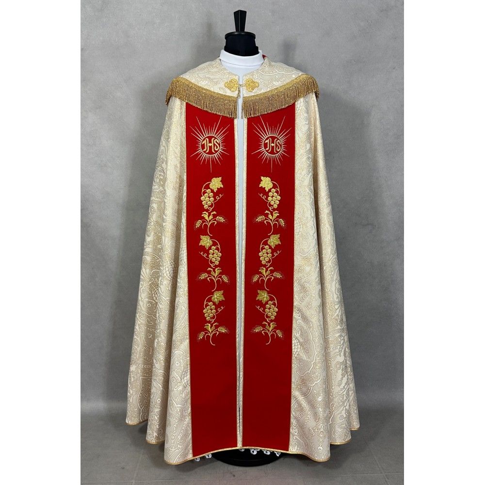 Kapa haftowana IHS (13) - KAPY LITURGICZNE - zdjęcie 3 - Kapa haftowana IHS (13)