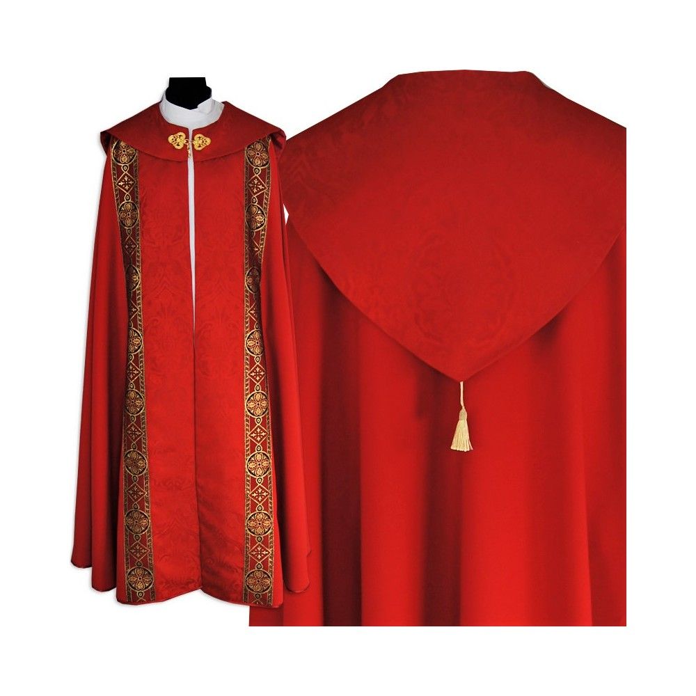 Kapa wzór gotycki - tkanina żakard - KAPY LITURGICZNE - zdjęcie 3 - Kapa wzór gotycki - tkanina żakard