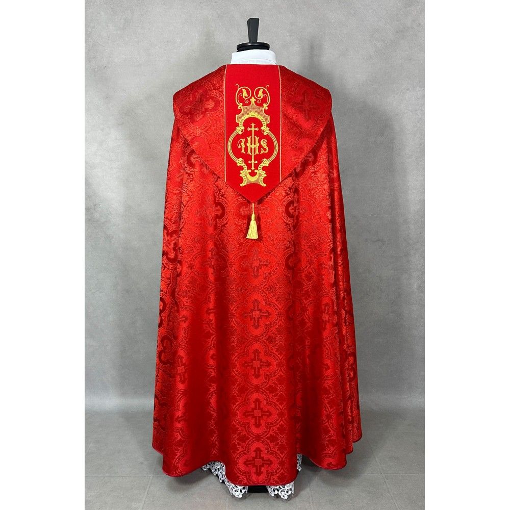 Kapa wzór gotycki - tkanina żakard (1) - KAPY LITURGICZNE - zdjęcie 2 - Kapa wzór gotycki - tkanina żakard (1)