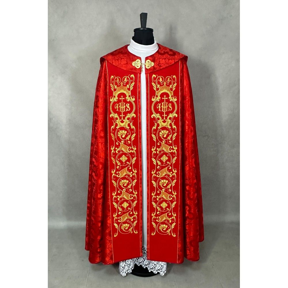 Kapa wzór gotycki - tkanina żakard (1) - KAPY LITURGICZNE - zdjęcie 3 - Kapa wzór gotycki - tkanina żakard (1)