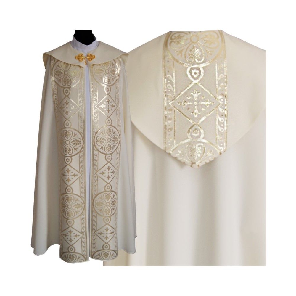 Kapa wzór gotycki - tkanina bawełna-stretch (3) - KAPY LITURGICZNE - zdjęcie 4 - Kapa wzór gotycki - tkanina bawełna-stretch (3)