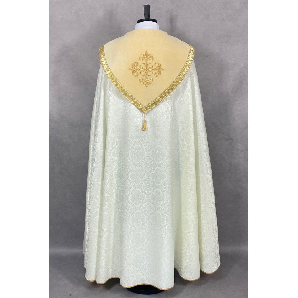 Kapa fioletowa wzór gotycki - tkanina żakard (11) - KAPY LITURGICZNE - zdjęcie 3 - Kapa fioletowa wzór gotycki - tkanina żakard (11)