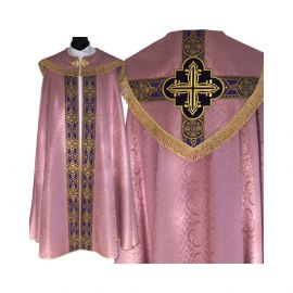Kapa wzór gotycki kolory liturgiczne - tkanina żakard (12) - KAPY LITURGICZNE - zdjęcie 3 - Kapa wzór gotycki kolory liturgiczne - tkanina żakard (12)