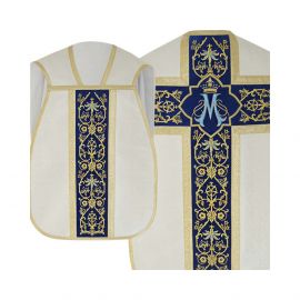 Ornat rzymski Maryjny - ecru (31) - Ornaty Maryjne