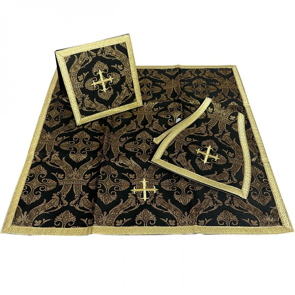 Ornat Rzymski z Manipularzem, Bursą i Welonem na kielich (8) - Ornaty rzymskie - zdjęcie 2 - Ornat Rzymski z Manipularzem, Bursą i Welonem na kielich (8)